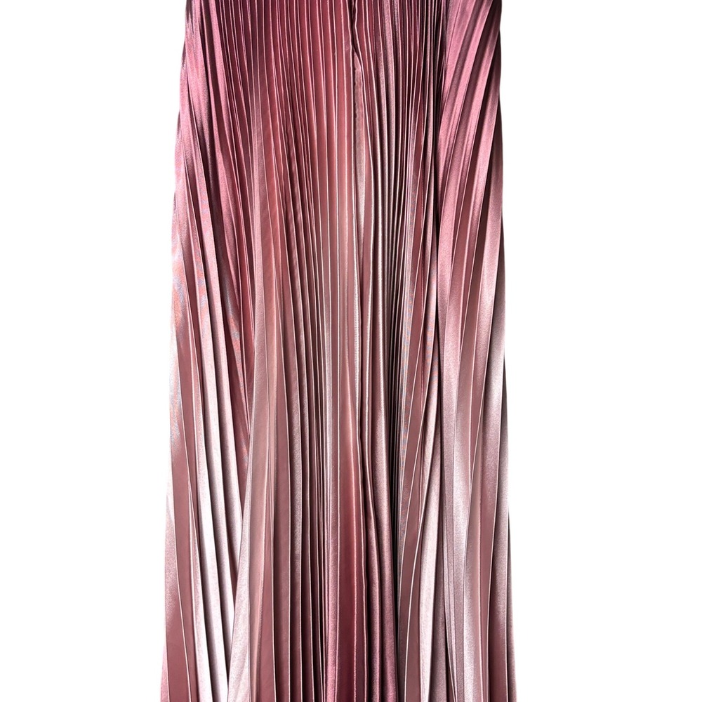 Betsy & Adam Women's size 10 Pleated Maxi Dess Special Occasion Gown Ombre NEW - Picture 10 of 13
